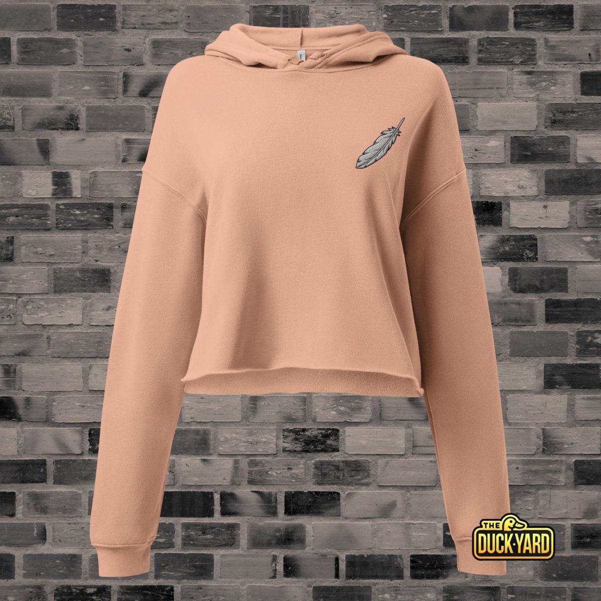 Feather || Women Premium Crop Hoodie - The Duck Yard -