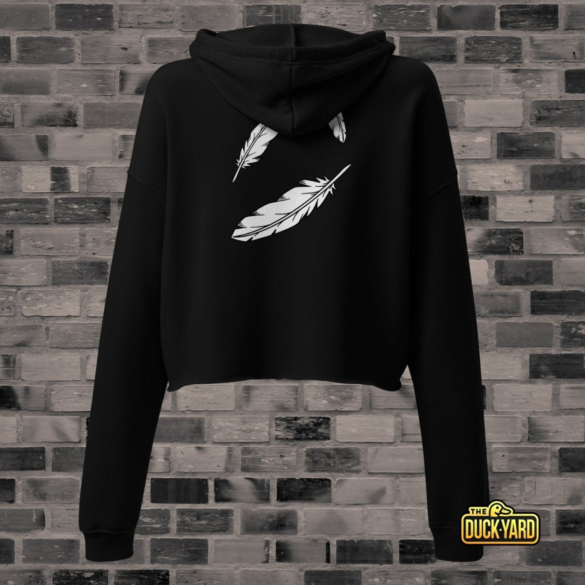 Feather || Women Premium Crop Hoodie - The Duck Yard -