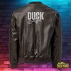 Duck Life | Premium Leather Bomber Jacket - The Duck Yard