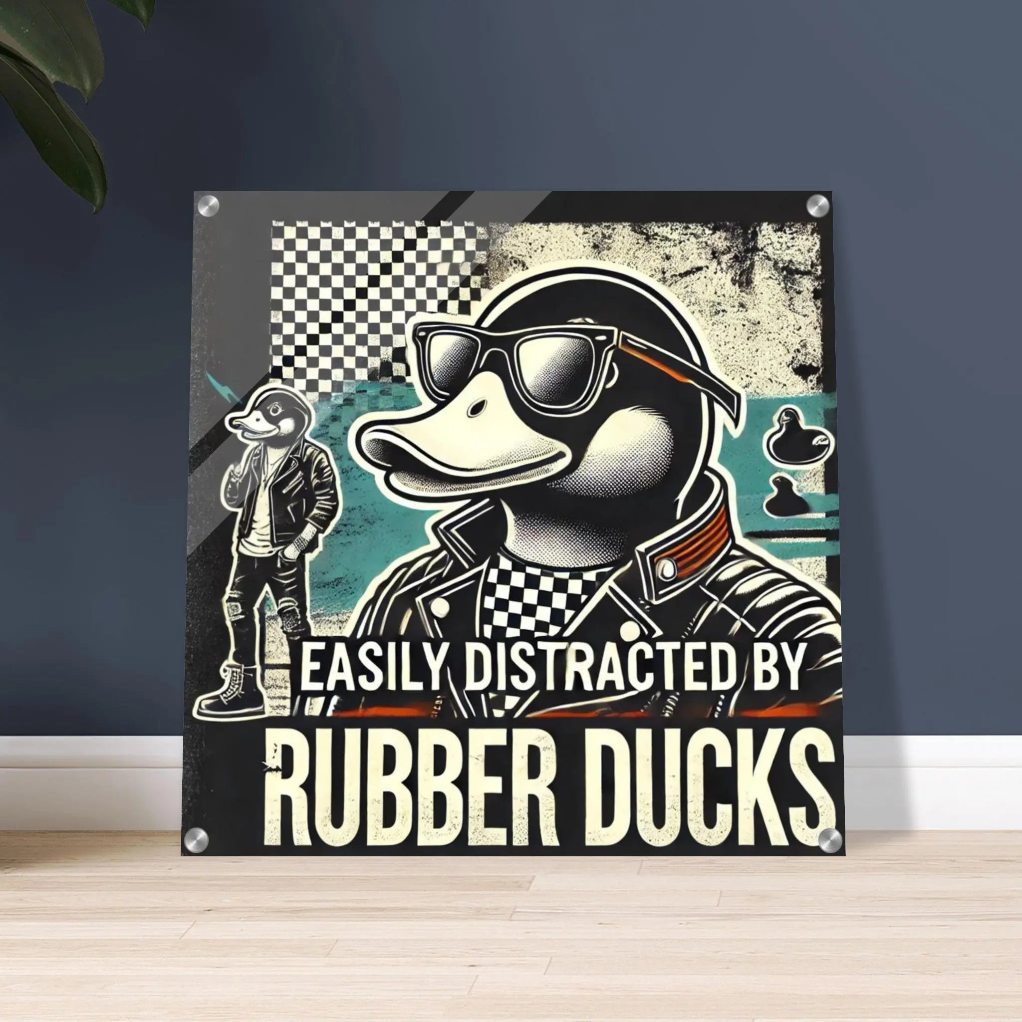 EASILY DISTRACTED BY RUBBER DUCKS | Acrylic Print