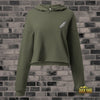 Feather || Women Premium Crop Hoodie - The Duck Yard - 