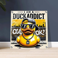 I AM A DUCKADDICT OK? | Acrylic Print - The Duck Yard