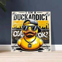 I AM A DUCKADDICT OK? | Acrylic Print - The Duck Yard