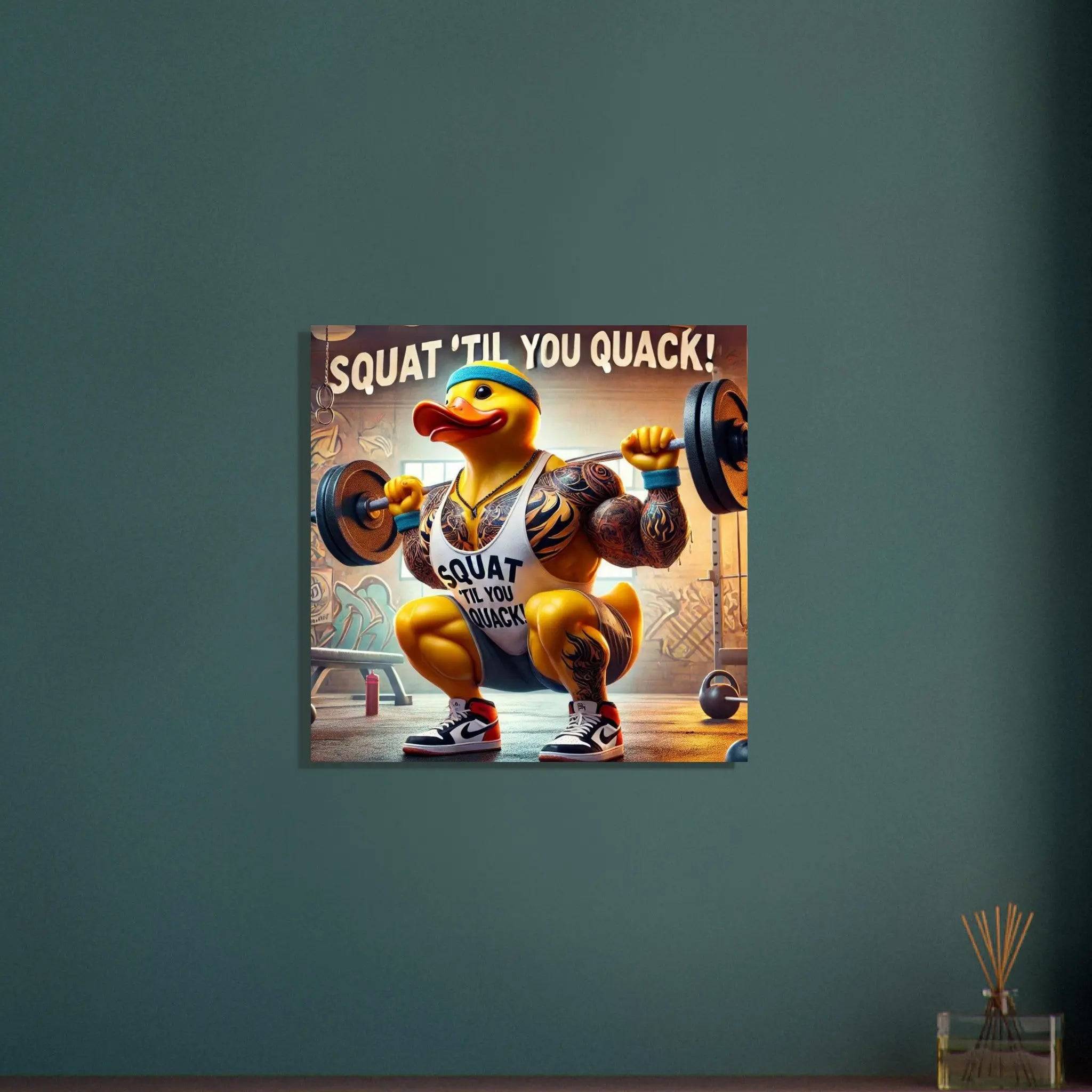 Squat 'til you quack | Foam Square - The Duck Yard